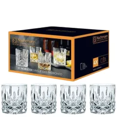Bộ 4 Cốc Pha Lê Nachtmann Noblesse 98857 245ml - Whiskybecher Sang Trọng, Không Chì, Chất Lượng Đức, Phản Chiếu Ánh Sáng Tuyệt Đẹp