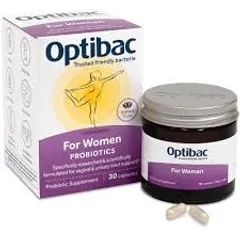 Viên Uống Men Vi Sinh Phụ Khoa Optibac For Women - Bổ Sung Lợi Khuẩn, Chăm Sóc Vùng Kín (Hộp 30 Viên)