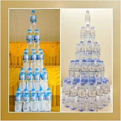 Tháp Nước Mica 3 Tầng 5 Tầng Không Đế - Tháp Bày Lễ Cúng Gia Tiên, Đi Chùa, Trang Trí Điện Thờ, Chất Liệu Cao Cấp