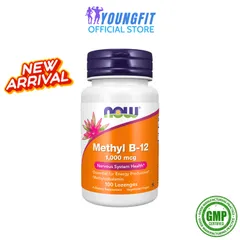 Viên Uống Vitamin B12 1,000 mcg NOW Foods Methylcobalamin Hỗ Trợ Sức Khỏe Tim Mạch và Hệ Thần Kinh (Hộp 100 Viên)