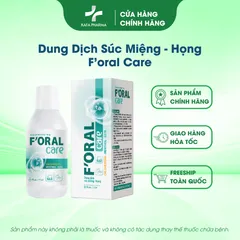 Nước Súc Miệng F'oral Care 250ml - Làm Trắng Răng, Khử Mùi Hôi, Sạch Mảng Bám, Giúp Nướu Khỏe Mạnh