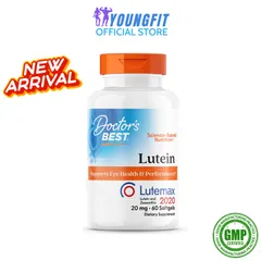 Viên Uống Lutein Doctor's Best 60-180 viên - Tăng Cường Thị Lực, Bảo Vệ Mắt, Hỗ Trợ Khỏe Mắt Tự Nhiên