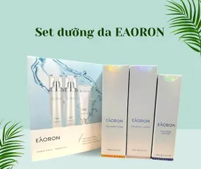 Set Dưỡng Da Eaoron Hyaluronic 3 Món - SRM 100ml, Nước Hoa Hồng 120ml & Sữa Dưỡng 120ml - Giải Pháp Cung Cấp Độ Ẩm Hiệu Quả