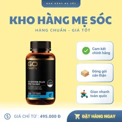 Tinh Chất Hàu Go Healthy Oyster Plus Zinc 120 Viên - Hỗ Trợ Sinh Lý Nam Giới, Tăng Cường Sức Khỏe - Sản Phẩm Chất Lượng Từ Úc