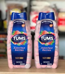 Viên ngậm giảm đau dạ dày Tums 200 viên - Hương dâu tự nhiên, giảm đau nhanh và dễ chịu cho tiêu hóa hiệu quả
