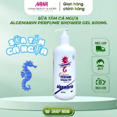 Sữa Tắm ALGEMARIN Cá Ngựa Đức 600ml - Gel Tắm Parfum Dưỡng Da Mềm Mịn, Thư Giãn Tối Đa tại Nana Shop