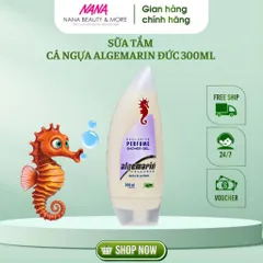 Sữa Tắm Cá Ngựa ALGEMARIN 300ml - Gel Tắm Hương Nước Hoa Dưỡng Ẩm, Làm Mềm Da, Phù Hợp Với Mọi Loại Da