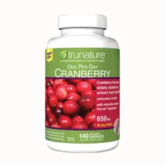 Viên Uống Hỗ Trợ Đường Tiết Niệu Trunature Cranberry 650Mg - 140 Viên Tăng Cường Sức Khỏe Tiết Niệu Từ Quả Nam Việt Quất