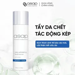 Sữa Rửa Mặt AHA Asap Tẩy Da Chết - Exfoliating Facial Scrub Sáng Da, Làm Sạch Sâu, Dịu Nhẹ, 14% AHA Cho Làn Da Khỏe Mạnh