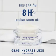 Kem Dưỡng Ẩm OBAGI Hydrate Luxe Moisture Rich Cream - Phục Hồi Tái Tạo Chuyên Sâu, Giúp Da Mịn Màng