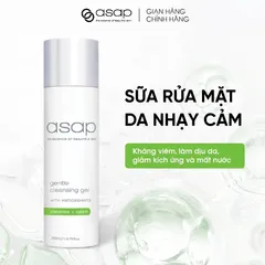 Sữa Rửa Mặt Asap Gentle Cleansing Gel - Giảm Dầu Nhờn, Chống Oxy Hóa, Dưỡng Ẩm, Phục Hồi Da - Sản Phẩm Chăm Sóc Da Mặt Dịu Nhẹ