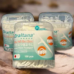 Tăm chỉ nha khoa Oraltana 100 chiếc - Sản phẩm chăm sóc răng miệng an toàn, tiện lợi từ Tanaphar Việt Nam