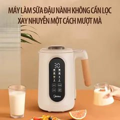 Máy Làm Sữa Hạt Midea MBL10108APA - Mini, 800W, Inox 304, Tiện Ích Hẹn Giờ, Chức Năng Xay Nấu Đa Năng, Dung Tích 1 Lít