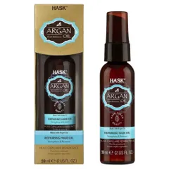Tinh Chất Dưỡng Tóc Hask Argan Oil 59ml - Phục Hồi, Bóng Khỏe, Chống Chẻ Ngọn và Làm Dày Tóc Khô Xơ