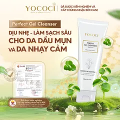 Sữa Rửa Mặt Gel Yococi Perfect 100g - Làm Sạch Dịu Nhẹ, Ngừa Mụn Cho Da Dầu, Nhạy Cảm, Giữ Ẩm Tự Nhiên, Hỗ Trợ Làm Dịu Da