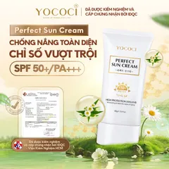 Kem Chống Nắng Makeup YOCOCI Perfect Sun Cream SPF50+ PA+++ 50g – Bảo Vệ Da Toàn Diện, Nâng Tone Tự Nhiên, Phù Hợp Mọi Loại Da