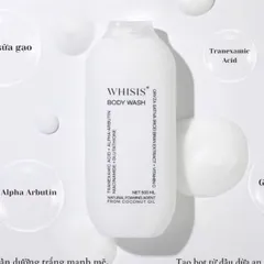 Sữa Tắm Whisis Body Wash Dưỡng Da Sáng Khỏe 500ml - Tặng Kèm Bông Tắm Mềm Mại, Chăm Sóc Da Tự Nhiên, Hương Thơm Dịu Dàng