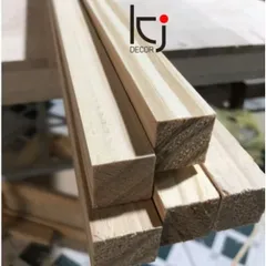 Thanh Gỗ Thông Vuông 2x2cm Dài 1m - Gỗ Nhập Khẩu Chà Nhám Mịn 4 Mặt, Phụ Kiện DIY và Trang Trí Nội Thất