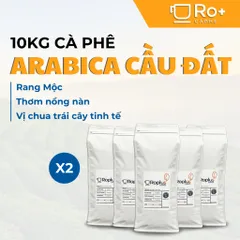 Cà Phê Arabica Cầu Đất Nguyên Chất Rang Mộc - Combo 10kg Pha Phin và Máy Cold Brew, Hương Vị Tươi Nguyên Bản