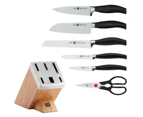 Bộ Dao Tự Mài Zwilling Five Star - Bộ Dụng Cụ Nhà Bếp Chuyên Nghiệp Với Đế Tre Tự Nhiên và Công Nghệ Mài Sắc Tự Động