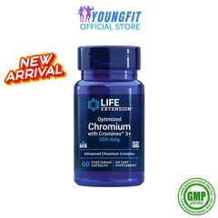 Viên Uống Chromium Crominex Life Extension Hỗ Trợ Đường Huyết 60 Viên - Tăng Đề Kháng, Giảm Cholesterol, Sức Khỏe Tốt Hơn
