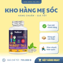 Viên Uống Tăng Chiều Cao Trẻ Em Nubest Tall New Look 60 Viên - Hỗ Trợ Phát Triển Chiều Cao Tự Nhiên, Chắc Khỏe Xương, Mỹ