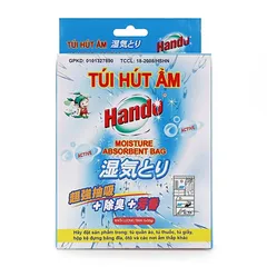 Hộp 5 Gói Túi Hút Ẩm Hando 50g - Chống Mốc, Khử Mùi, Giữ Khô Đồ Vật, Hương Thơm Dịu Nhẹ