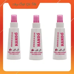 Bộ 3 Chai Xịt Khử Mùi Hôi Giày Dép và Mũ Bảo Hiểm Hando 120ml - Diệt Khuẩn, Giảm Mồ Hôi, Không Gây Kích Ứng Da