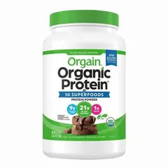 Bột Protein Hữu Cơ Orgain Organic Protein & Superfoods Hương Socola - 21g Protein Thực Vật Từ Đậu & Hạt, Dinh Dưỡng Sạch Cho Sức Khỏe