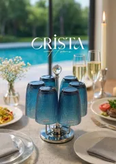 Bộ 6 Cốc Thủy Tinh Vân Lưới Dập Nổi Crista 420ml - Sang Trọng, Thiết Kế Độc Đáo, Quà Tặng Hoàn Hảo cho Dịp Đặc Biệt