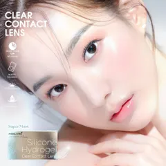 Lens Cận Trong Suốt Silicone Hydrogel Angel Eyes - Độ Cận -1.00 đến -15.00, Nhẹ Êm, Tầm Nhìn Rõ Ràng, Quà Tặng Sang Trọng