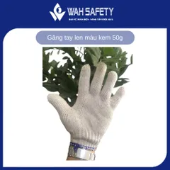 Găng tay len 50g - Bộ 10 đôi bảo hộ lao động chống nóng, chống cắt, kháng khuẩn, thoáng khí, phù hợp cho mọi công việc