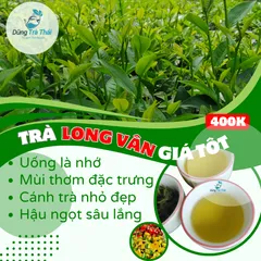 Trà Long Vân Móc Câu - Đặc Sản Thiên Nhiên Thái Nguyên, Hương Cốm Nguyên Chất, Gói 100g, 200g, 500g Hút Chân Không