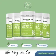 Viên Uống Healthy Care Giấm Táo + Garcinia Cambogia 90 Viên – Hỗ Trợ Giảm Cân, Thanh Lọc Cơ Thể, Tăng Cường Tiêu Hóa
