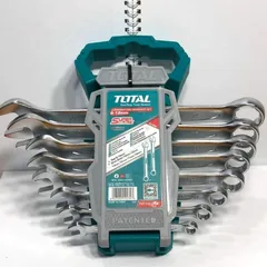Bộ cờ lê vòng miệng 8 chi tiết 6-19mm Đa Năng Total THT102286 - Dụng Cụ Sửa Chữa Chất Lượng Cao, Phụ Kiện Cần Thiết Cho Thợ Sửa Chữa