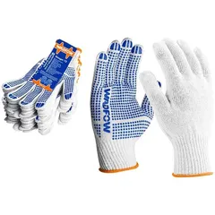 Găng tay dệt kim PVC XL WKG1801 - Găng tay bảo hộ cho công nhân vận chuyển, sửa chữa và tái chế hàng hóa, an toàn và bền cho công việc.