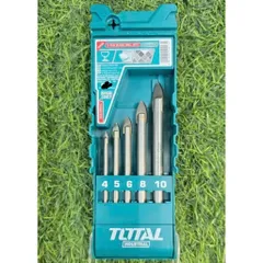 Bộ mũi khoan kiếng 4-10mm 5 chi tiết Total TACSD7256 - Dụng cụ khoan đa năng cho kính và vật liệu cứng