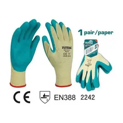 Găng tay cao su XL Total TSP13102 - Dụng cụ bảo hộ cho công nhân xử lý hàng hóa nặng, bền bỉ và chắc chắn