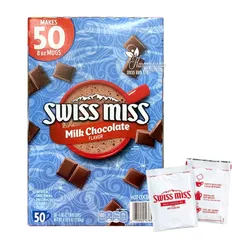 Bột Cacao Swiss Miss Chocolate Sữa Nóng, 50 Gói - Hương Vị Thơm Ngon, Dễ Dàng Pha Chế, Thích Hợp Cho Tất Cả Mọi Lứa Tuổi