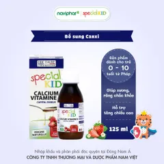 Siro Special Kid Calcium Vitamine D 125ml - Bổ sung Canxi và Vitamin D hỗ trợ phát triển chiều cao và chống còi xương cho trẻ em