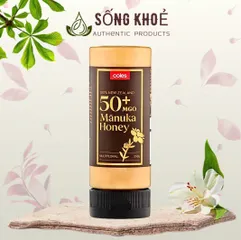Mật Ong Manuka MGO 50+ Coles 350g - Mật Ong Nguyên Chất New Zealand, Hỗ Trợ Kháng Khuẩn, Giảm Ho, Chăm Sóc Da