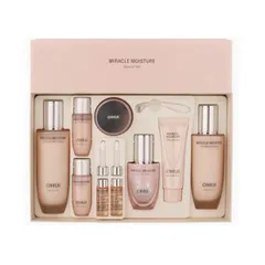 Bộ chăm sóc da trắng hồng Ohui Miracle Moisture Set 9 sản phẩm - Dưỡng ẩm hoàn hảo với công nghệ Chiffon-Ceramide cho làn da mềm mịn, rạng rỡ.