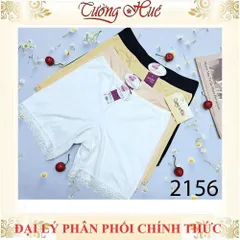 Quần Đùi Mặc Váy Annie 2156 Su Lạnh Ống Chân Phối Ren - Đồ Lót Nữ Mềm Mại, Quyến Rũ, Thiết Kế Gợi Cảm, Xuất Xứ Việt Nam