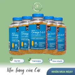 Viên uống Omega 3-6-9 Member's Mark 300 viên - Bổ sung dầu cá - Tăng cường sức khỏe tim mạch & làm đẹp da - Chất lượng Mỹ