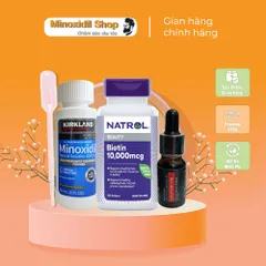 Combo Dung Dịch Mọc Lông Mày Mi Nox Idil 5% - Bao Gồm Castor Oil và Biotin 10,000mcg - Hỗ Trợ Làm Đẹp Tóc và Lông Mày