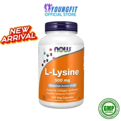 Viên Uống Lysine NOW Foods Tăng Đề Kháng & Tổng Hợp Collagen - Hộp 250 Viên - Hỗ Trợ Làm Đẹp Da Khỏe Mạnh