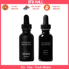 Serum Vivant Skincare 8% Mandelic và Serum Vivant Skincare Exfol-A 30ml [Hàng Công Ty]