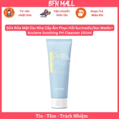 Sữa Rửa Mặt Dịu Nhẹ Cấp Ẩm Phục Hồi Surmedic/Sur.Medic+ Azulene Soothing PH Cleanser 150ml