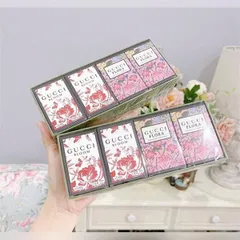 Bộ Nước Hoa Gucci 4 Chai - 2 Chai Bloom EDP 5ml & 2 Chai Flora Gorgeous Gardenia EDP 5ml - Quà Tặng Sang Trọng