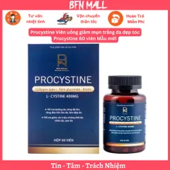 Procystine Viên uống giảm mụn trắng da đẹp tóc Procystine 60 viên Mẫu mới